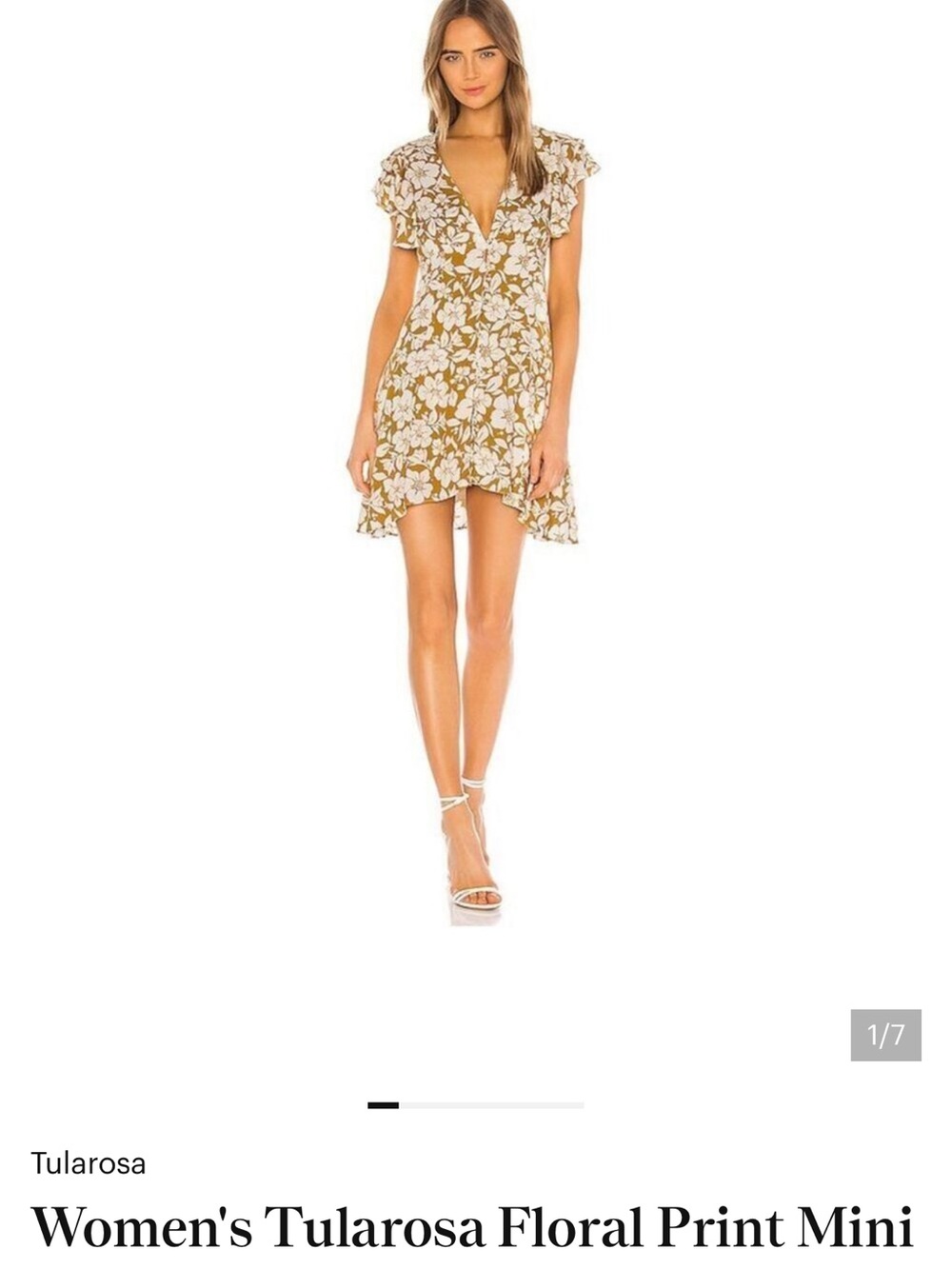 Tularosa Marshall Dress in Marigold Floral NWT medium